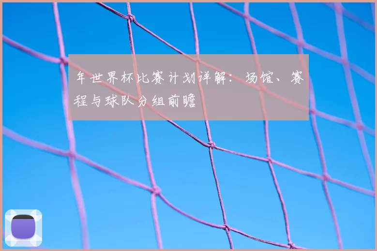 年世界杯比赛计划详解：场馆、赛程与球队分组前瞻