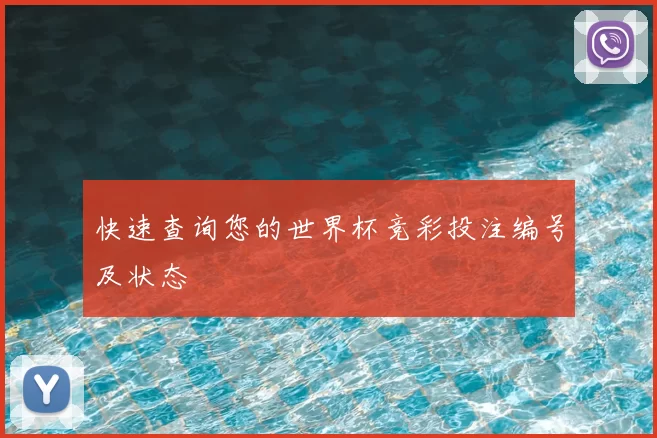 快速查询您的世界杯竞彩投注编号及状态