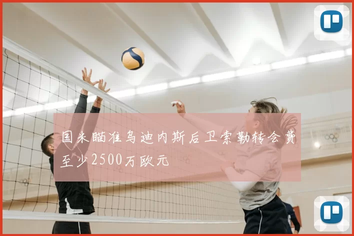 国米瞄准乌迪内斯后卫索勒转会费至少2500万欧元