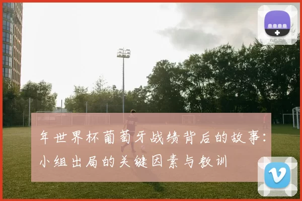 年世界杯葡萄牙战绩背后的故事:小组出局的关键因素与教训