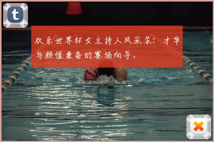 欢乐世界杯女主持人风采录：才华与颜值兼备的赛场向导。